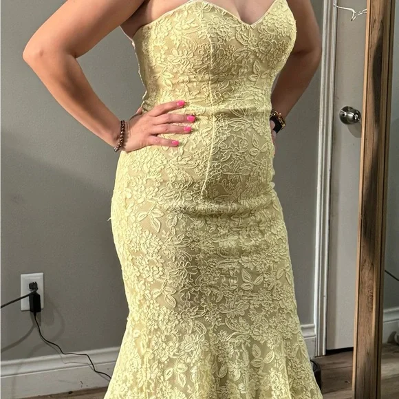 gold formal dress size 8 Ashley Lauren 11509 Formal Dresses Gold/Silver 12 / Gold/Silver main image 1